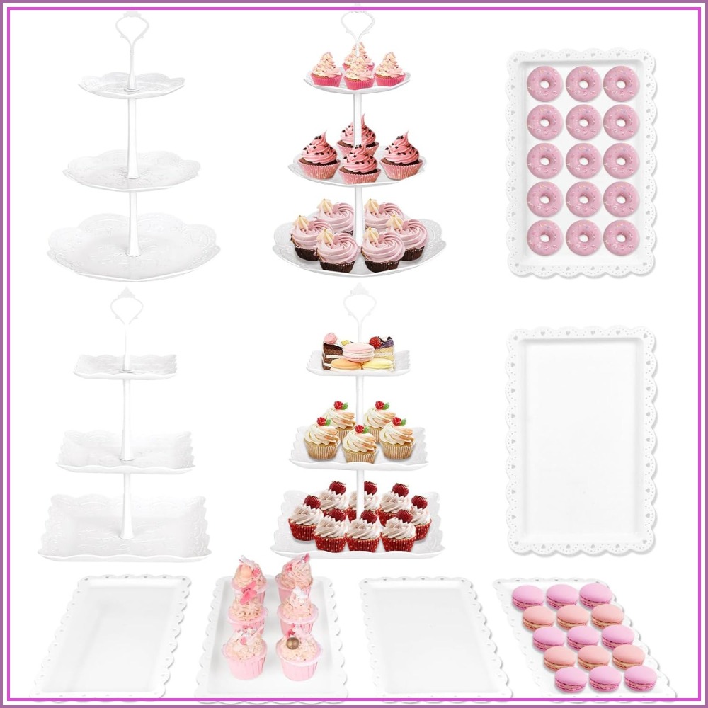 10Pcs Cupcake Stand Set, Desse - đánh giá và giá Cupcake Stand Tier