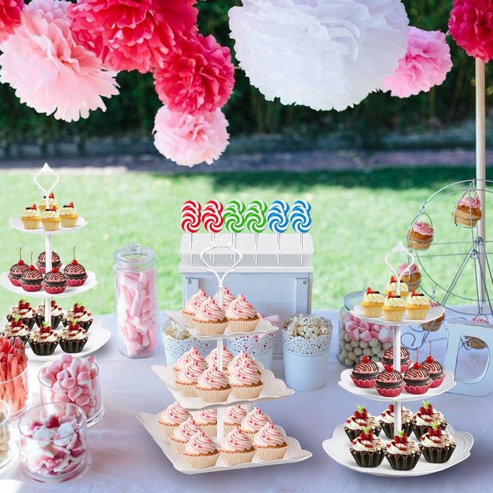10Pcs Cupcake Stand Set, Desse - đánh giá và giá Cupcake Stand Tier