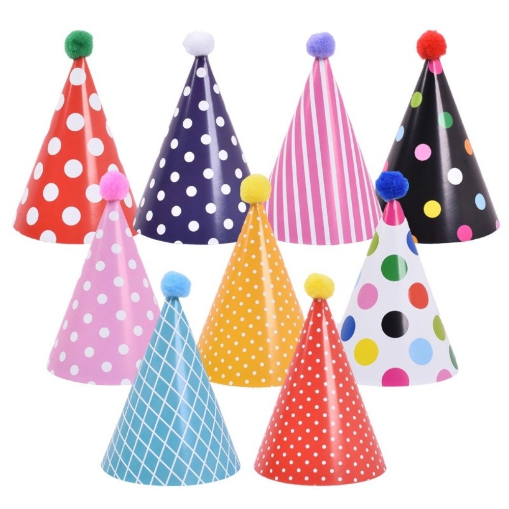 Polka Dot Birthday Party Hats  - đánh giá và giá Party Hat Cone