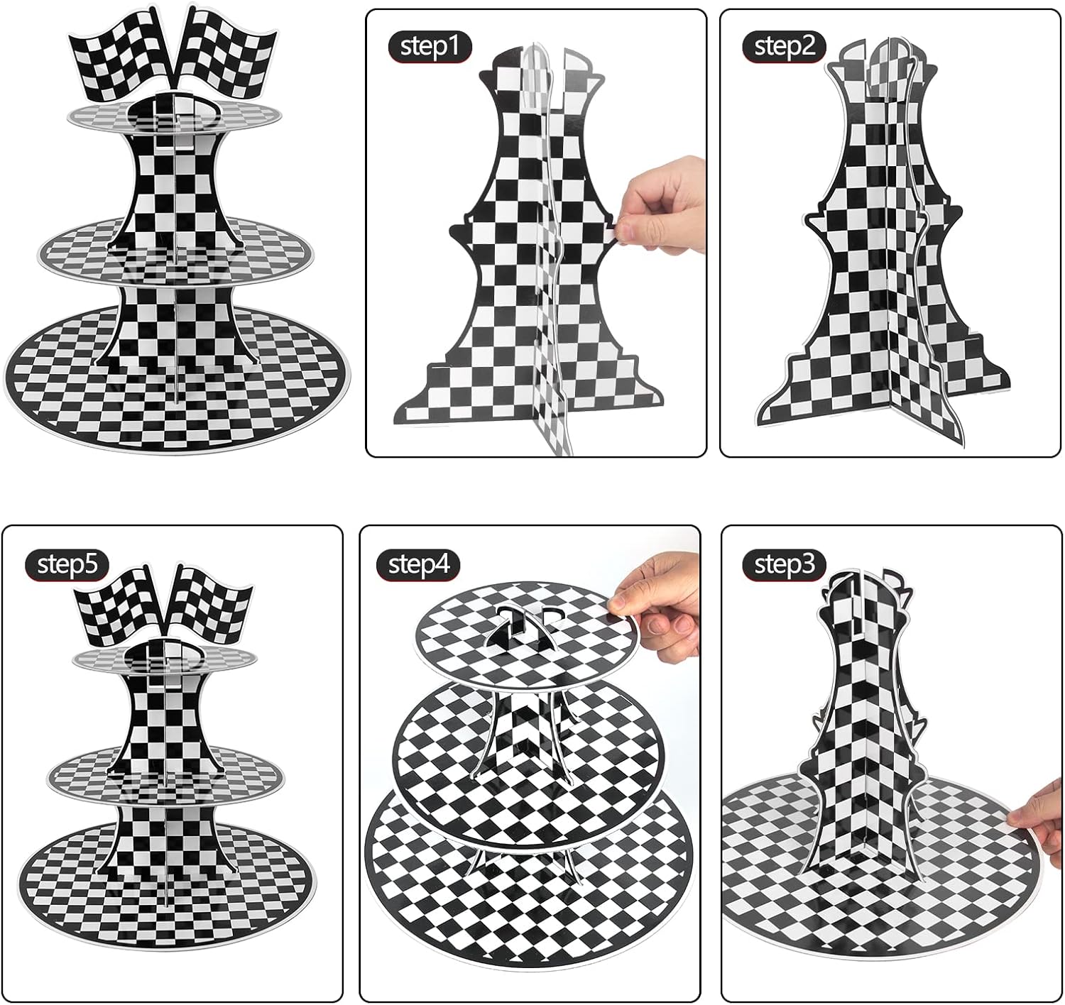 3-Tier Cardboard Cupcake Stand - đánh giá và giá Cupcake Stand Tier