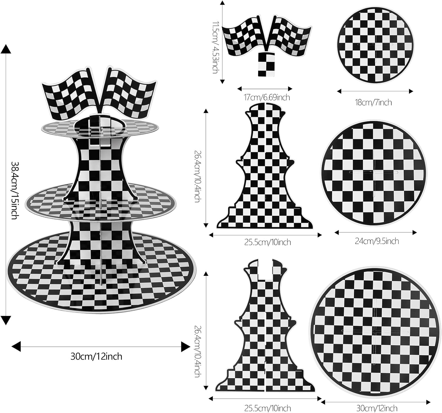 3-Tier Cardboard Cupcake Stand - đánh giá và giá Cupcake Stand Tier