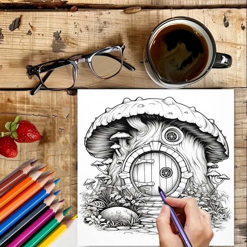 Coloring Book Fairy Door for A - đánh giá và giá Supply Event