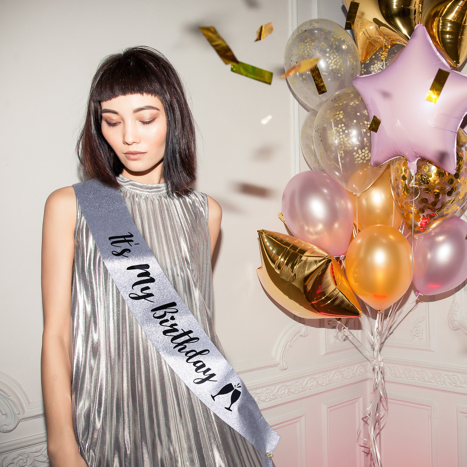 1Pcs Birthday Party Shoulder S - đánh giá và giá Birthday Sash Glitter
