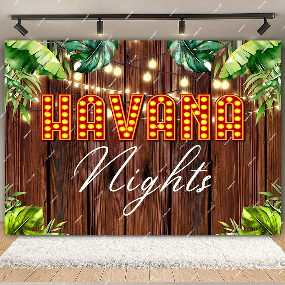 Havana Nights Backdrop Birthda - đánh giá và giá Dessert Table Backdrop