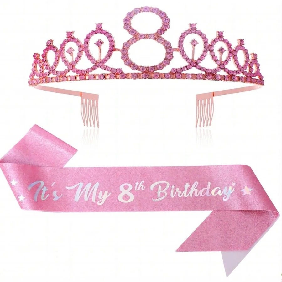 Glitter Birthday Crown Sash Wo - đánh giá và giá Birthday Sash Glitter