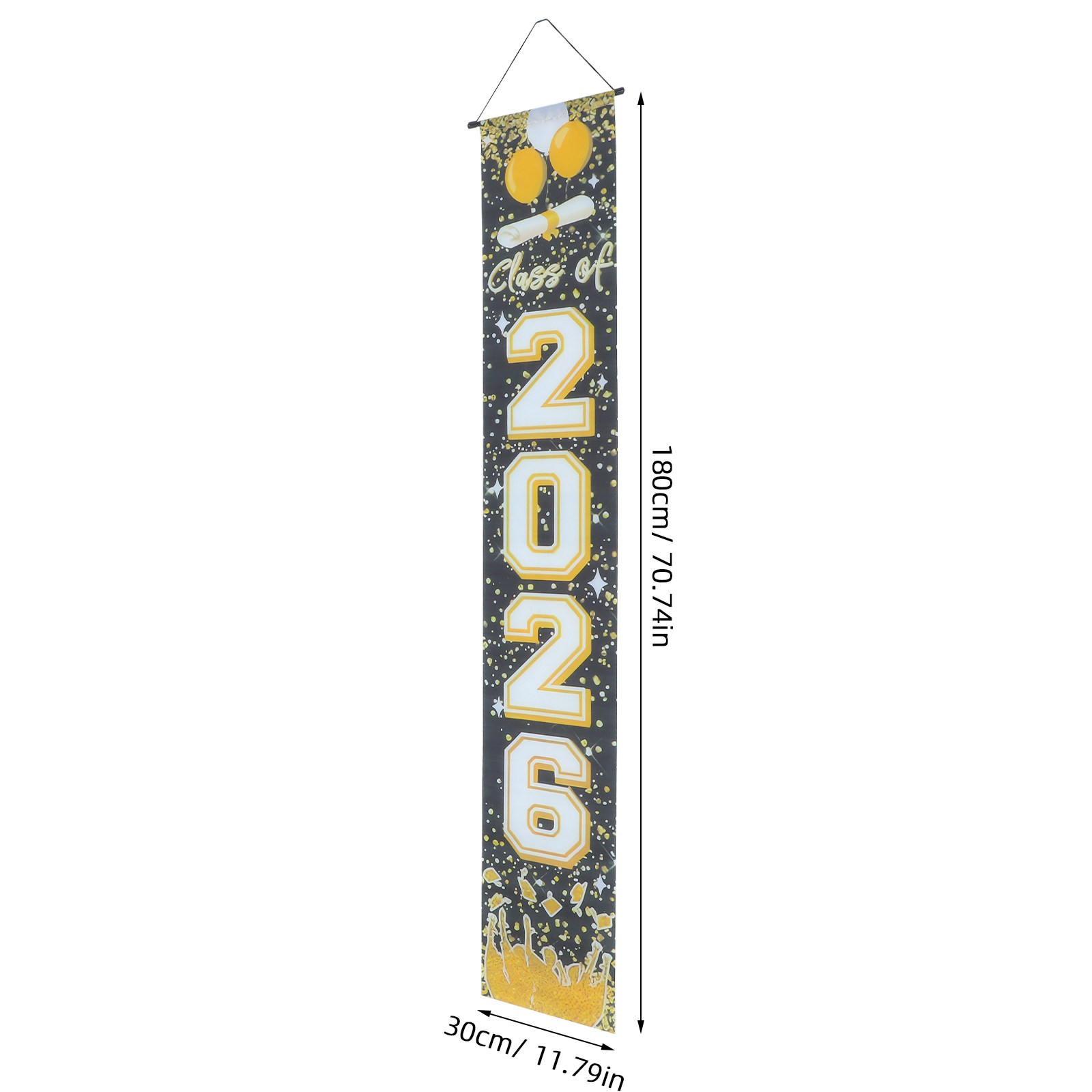 1Pair Graduation Door Couplets - đánh giá và giá Party Banner Gold