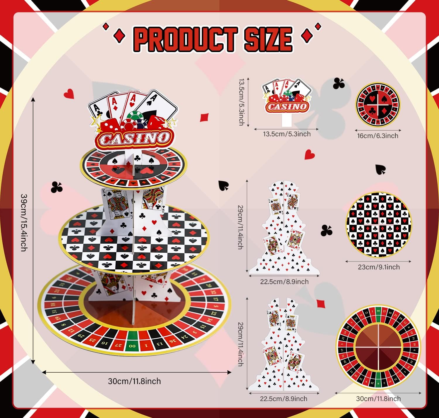 Casino Cupcake Stand 3 Tier fo - đánh giá và giá Cupcake Stand Tier