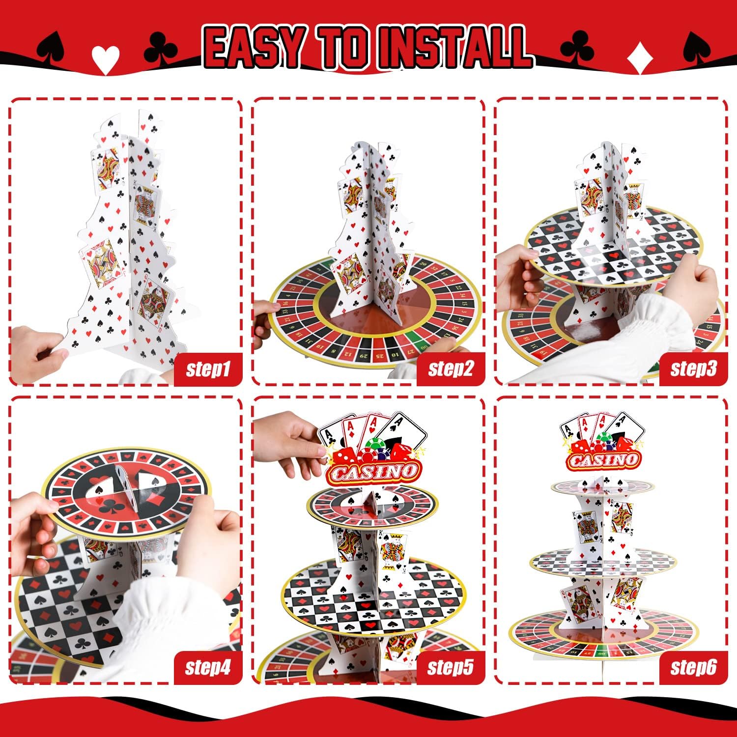 Casino Cupcake Stand 3 Tier fo - đánh giá và giá Cupcake Stand Tier