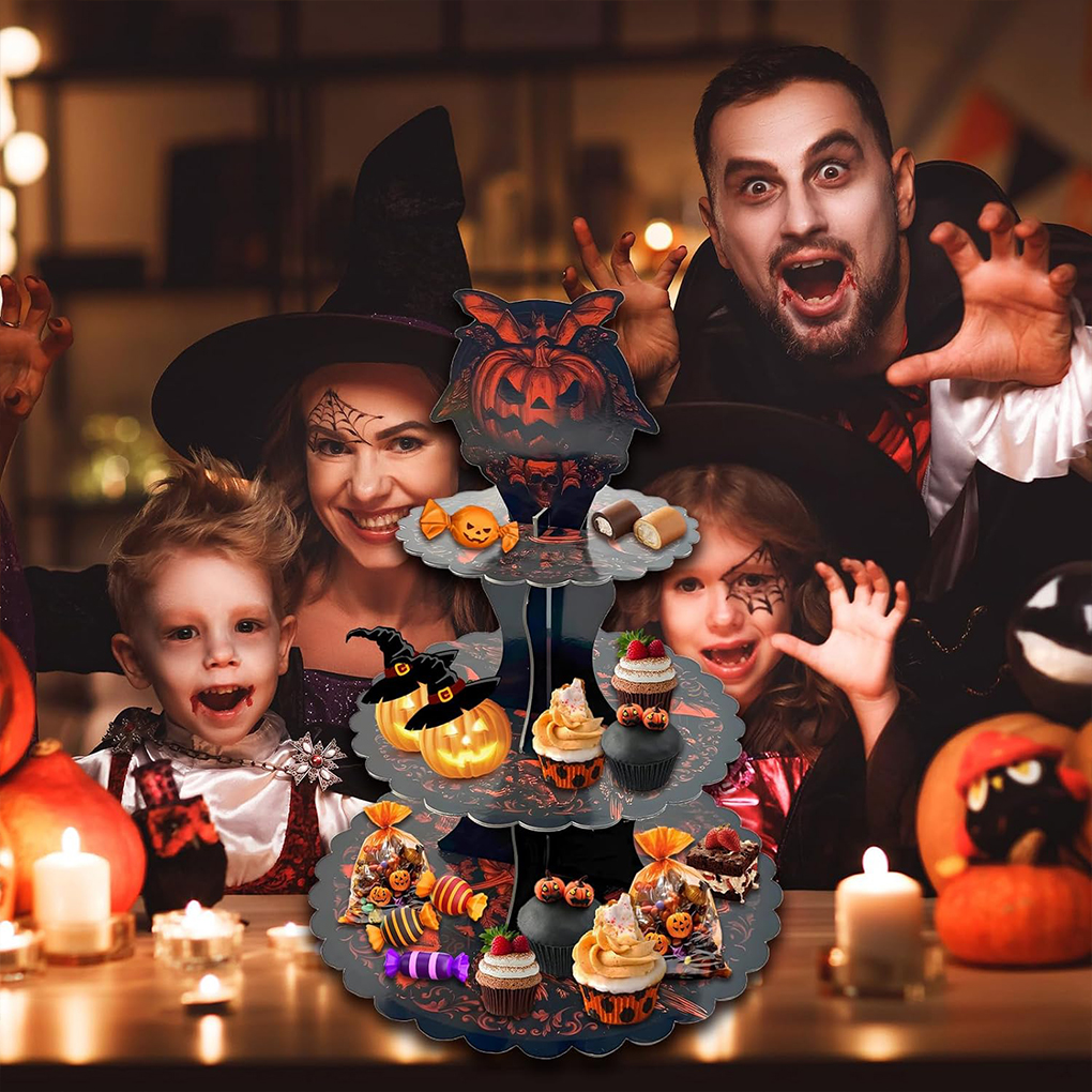 Halloween Cake Stand Pumpkin B - đánh giá và giá Cupcake Stand Tier