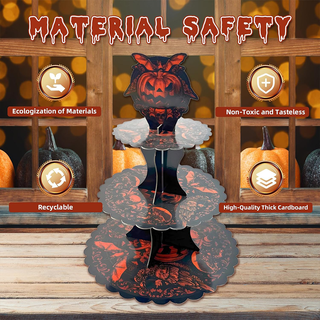 Halloween Cake Stand Pumpkin B - đánh giá và giá Cupcake Stand Tier