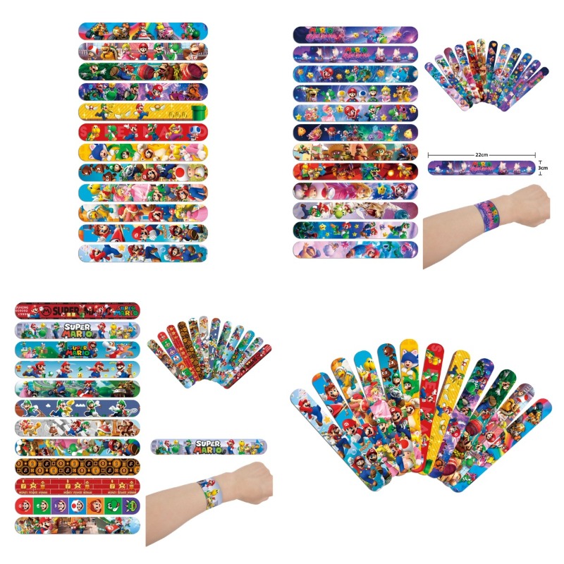 Super Mario PVC Slap Bracelets - đánh giá và giá Supply Event