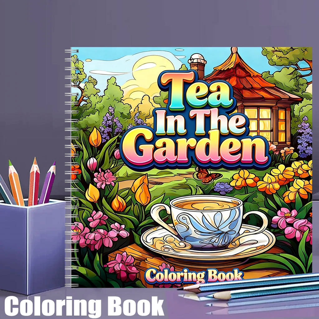 Tea In The Gardens Coloring Bo - đánh giá và giá Supply Event