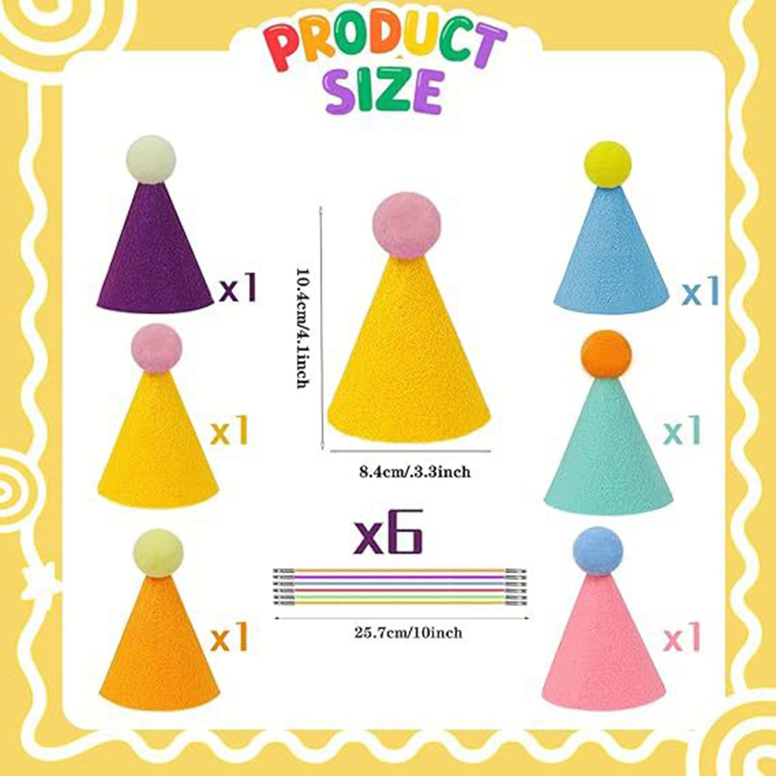 6 Pieces Mini Pet Party Hats M - đánh giá và giá Party Hat Cone