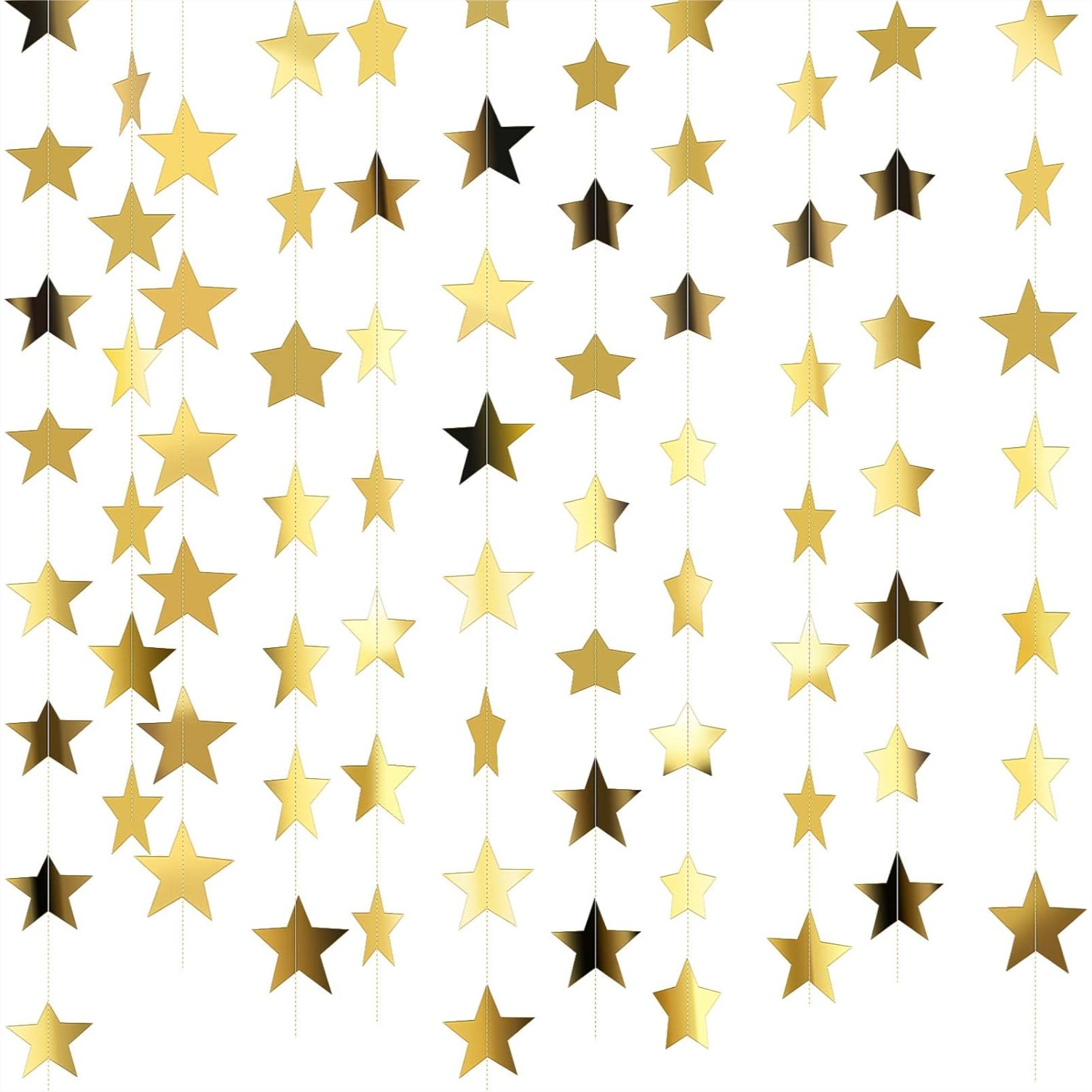 130ft Star Garland Banner for  - đánh giá và giá Party Banner Gold